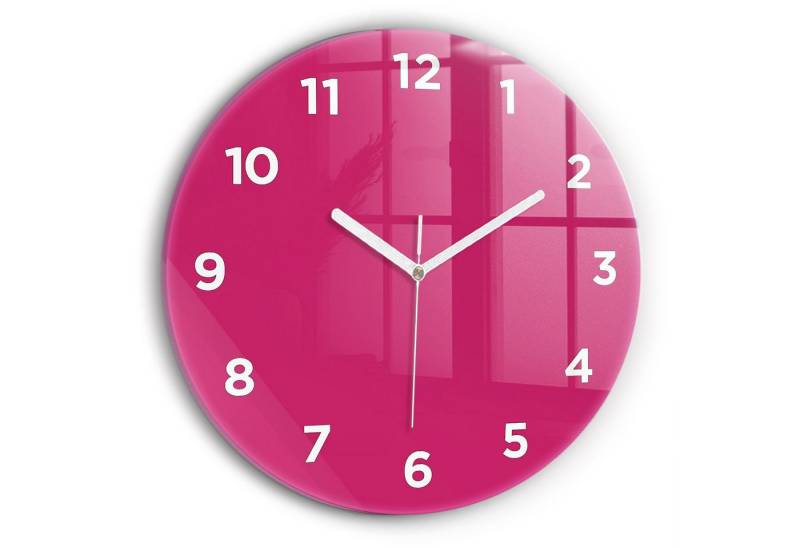 Tulup Wanduhr Wanduhr Glasrunde Uhr Moderne Glaswanduhr 30cm Uhr aus Gehärtetem Glas von Tulup