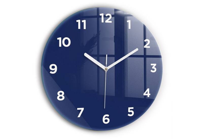 Tulup Wanduhr Wanduhr Glasrunde Uhr Moderne Glaswanduhr 30cm Uhr aus Gehärtetem Glas von Tulup
