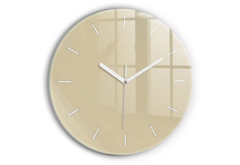 Tulup Wanduhr Wanduhr Glasrunde Uhr Moderne Glaswanduhr 30cm Uhr aus gehärtetem Glas von Tulup