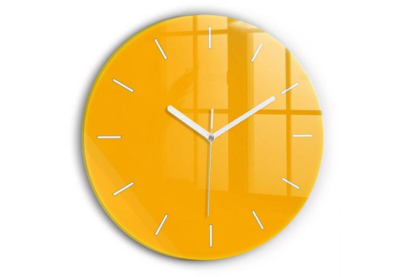 Tulup Wanduhr Wanduhr Glasrunde Uhr Moderne Glaswanduhr 30cm Uhr aus gehärtetem Glas von Tulup