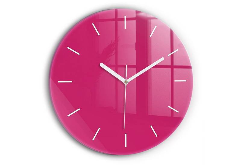 Tulup Wanduhr Wanduhr Glasrunde Uhr Moderne Glaswanduhr 30cm Uhr aus gehärtetem Glas von Tulup