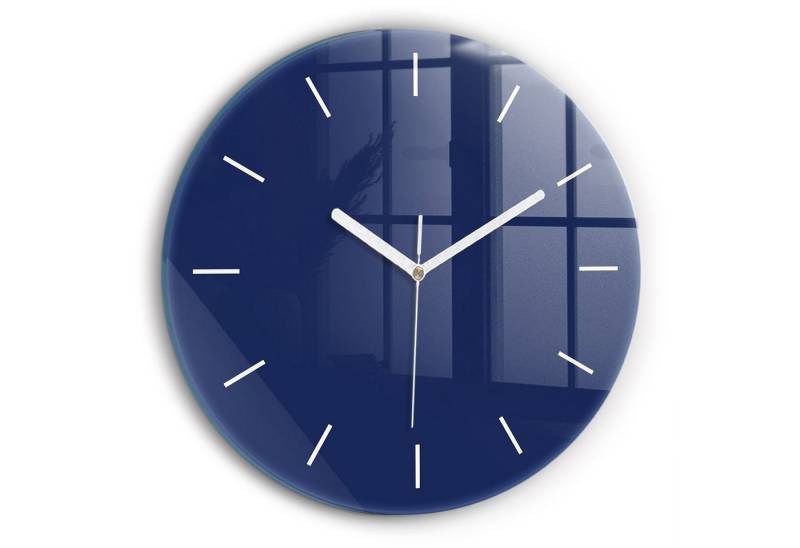 Tulup Wanduhr Wanduhr Glasrunde Uhr Moderne Glaswanduhr 30cm Uhr aus gehärtetem Glas von Tulup
