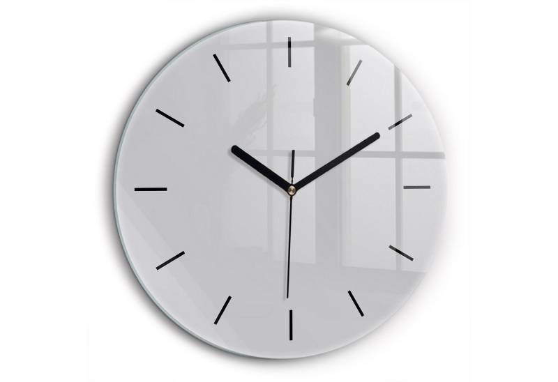 Tulup Wanduhr Wanduhr Glasrunde Uhr Moderne Glaswanduhr 60cm Uhr aus Gehärtetem Glas von Tulup