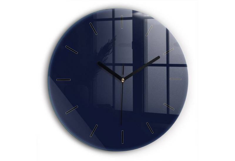 Tulup Wanduhr Wanduhr Glasrunde Uhr Moderne Glaswanduhr 60cm Uhr aus Gehärtetem Glas von Tulup