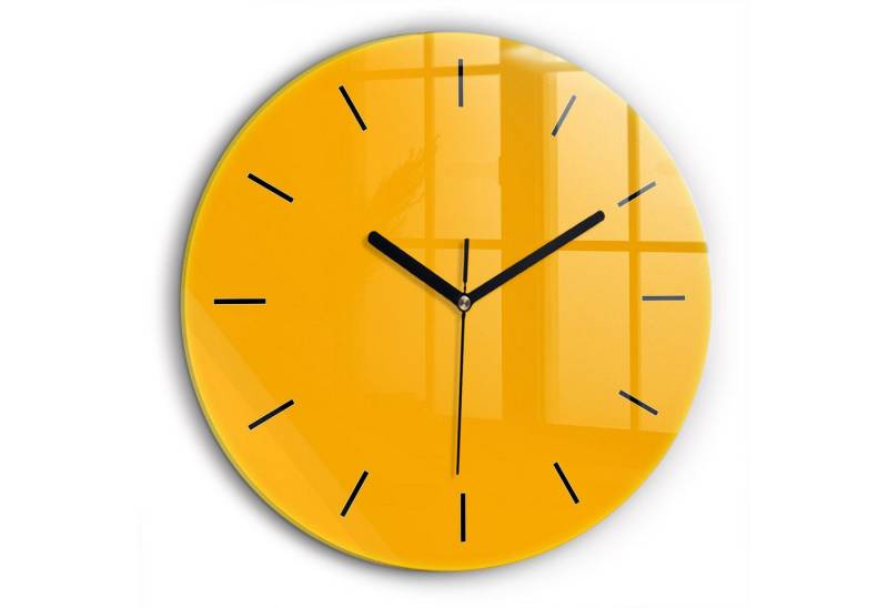 Tulup Wanduhr Wanduhr Glasrunde Uhr Moderne Glaswanduhr 60cm Uhr aus Gehärtetem Glas von Tulup