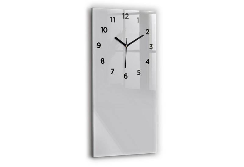 Tulup Wanduhr Wanduhr Glasuhr Rechteckige Wanduhr 30 x 60 cm Uhr aus Gehärtetem Glas von Tulup