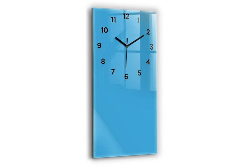 Tulup Wanduhr Wanduhr Glasuhr Rechteckige Wanduhr 30 x 60 cm Uhr aus Gehärtetem Glas von Tulup