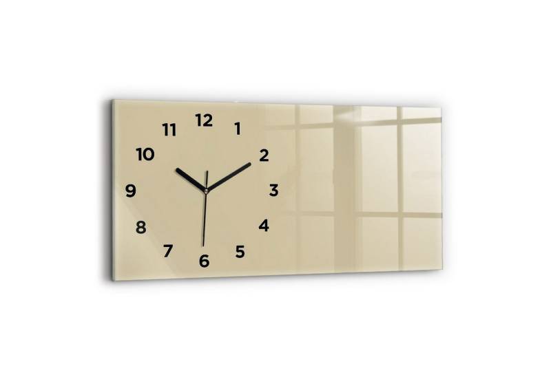Tulup Wanduhr Wanduhr Glasuhr Rechteckige Wanduhr 60x30 cm Uhr aus Gehärtetem Glas von Tulup