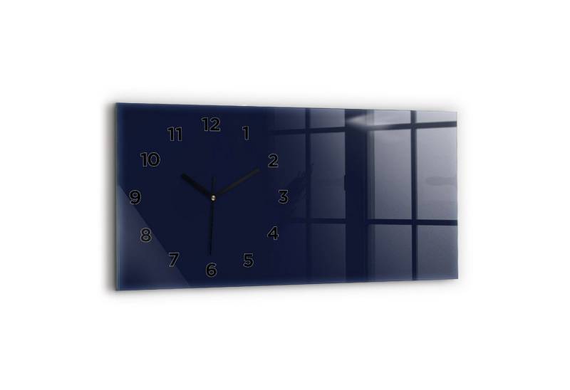 Tulup Wanduhr Wanduhr Glasuhr Rechteckige Wanduhr 60x30 cm Uhr aus Gehärtetem Glas von Tulup