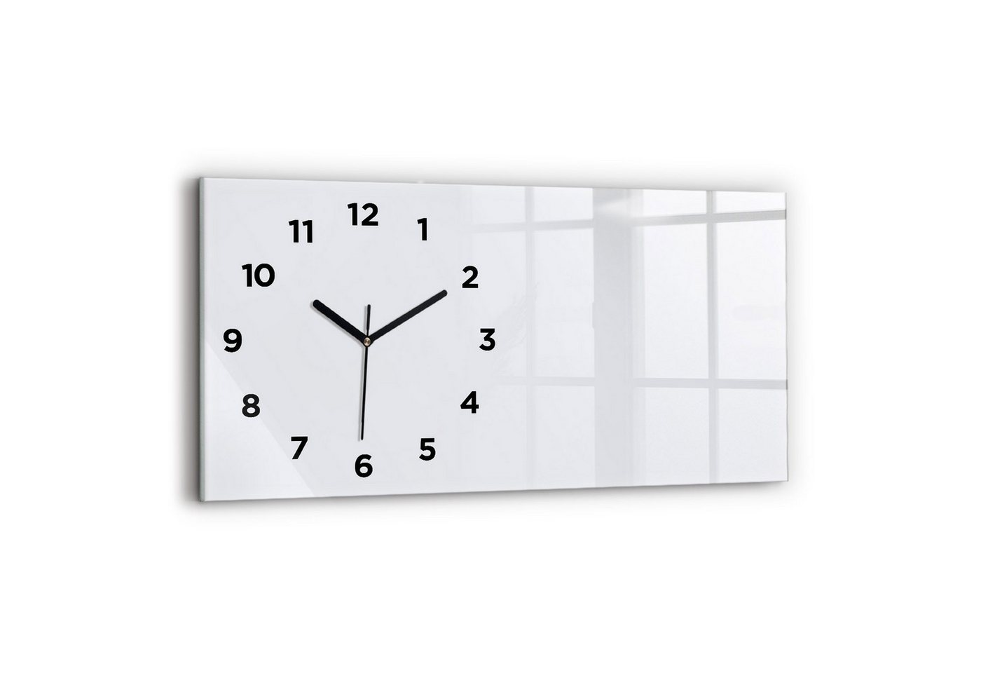 Tulup Wanduhr Wanduhr Glasuhr Rechteckige Wanduhr 60x30 cm Uhr aus Gehärtetem Glas Tulup Wanduhr Wanduhr Glasuhr Rechteckige Wanduhr 60x30 cm Uhr aus Gehärtetem Glas von Tulup