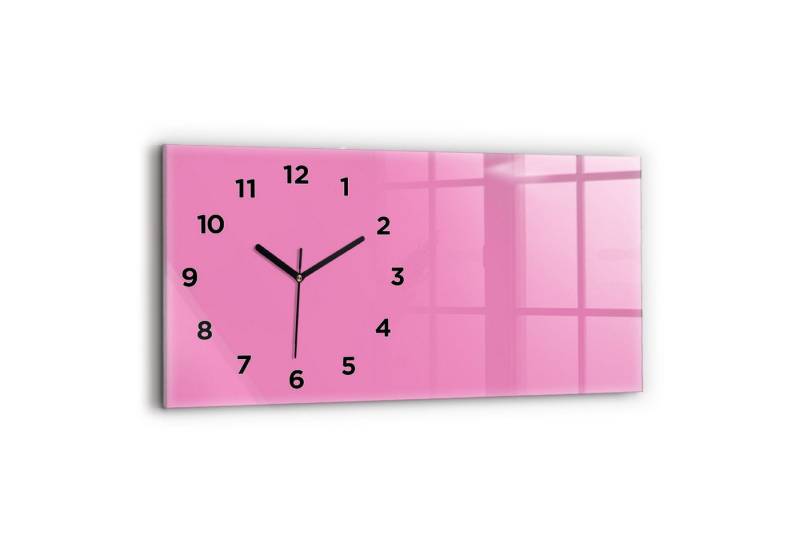 Tulup Wanduhr Wanduhr Glasuhr Rechteckige Wanduhr 60x30 cm Uhr aus Gehärtetem Glas von Tulup