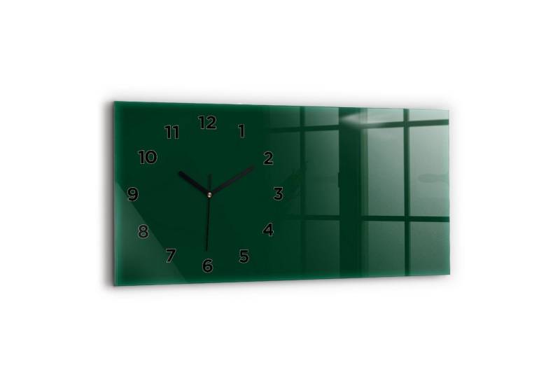 Tulup Wanduhr Wanduhr Glasuhr Rechteckige Wanduhr 60x30 cm Uhr aus Gehärtetem Glas von Tulup