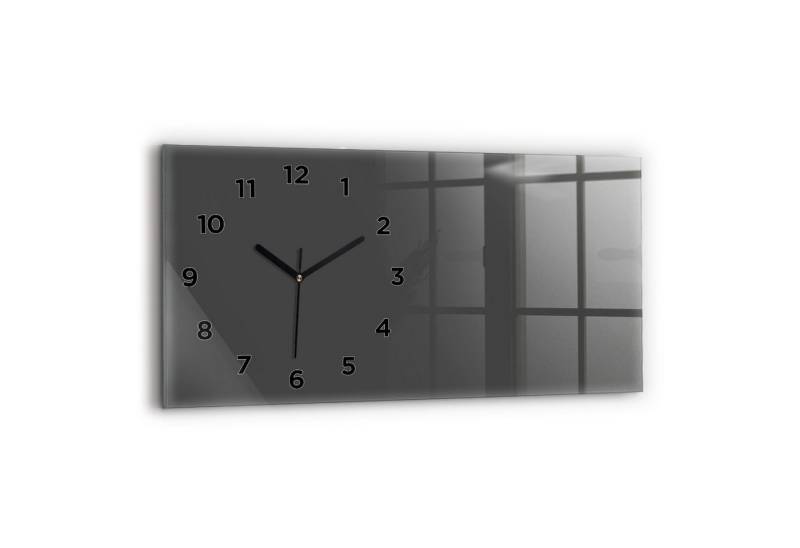 Tulup Wanduhr Wanduhr Glasuhr Rechteckige Wanduhr 60x30 cm Uhr aus Gehärtetem Glas von Tulup