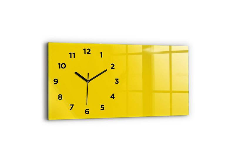 Tulup Wanduhr Wanduhr Glasuhr Rechteckige Wanduhr 60x30 cm Uhr aus Gehärtetem Glas von Tulup