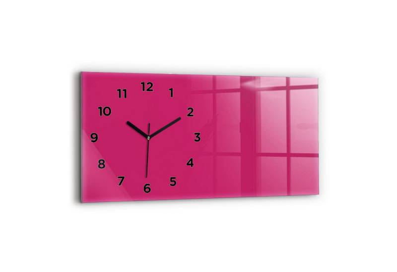 Tulup Wanduhr Wanduhr Glasuhr Rechteckige Wanduhr 60x30 cm Uhr aus Gehärtetem Glas von Tulup