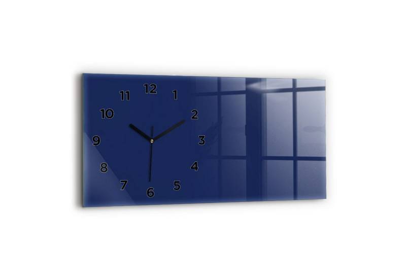 Tulup Wanduhr Wanduhr Glasuhr Rechteckige Wanduhr 60x30 cm Uhr aus Gehärtetem Glas von Tulup