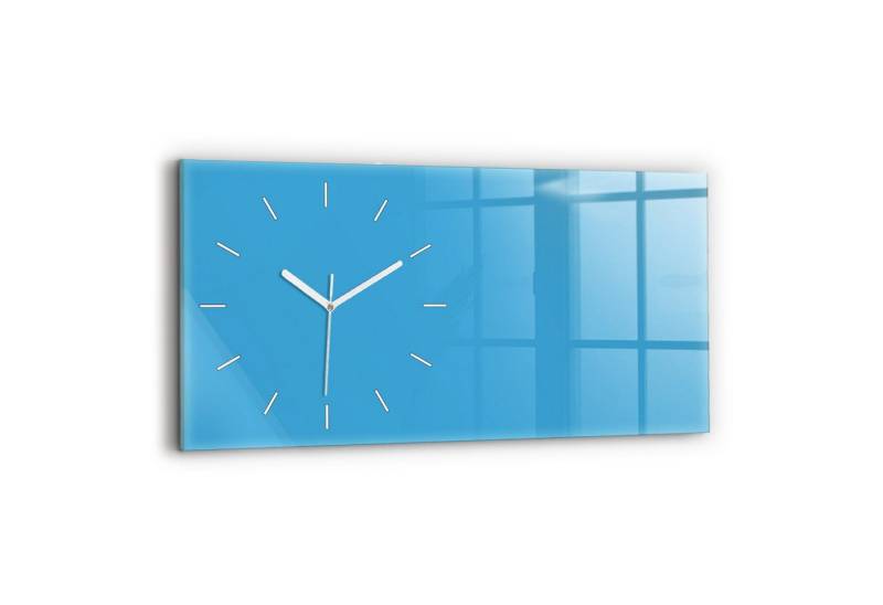 Tulup Wanduhr Wanduhr Glasuhr Rechteckige Wanduhr 60x30 cm Uhr aus Gehärtetem Glas von Tulup