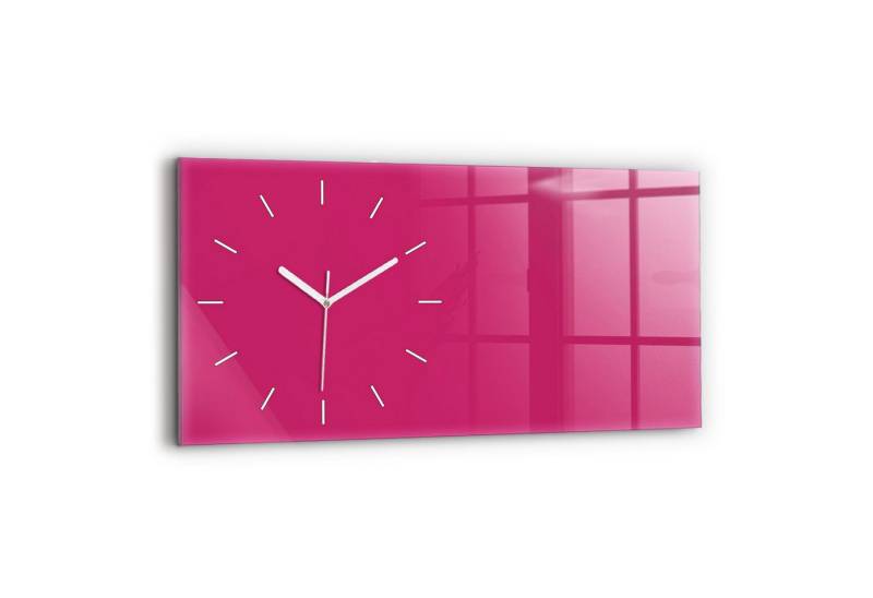 Tulup Wanduhr Wanduhr Glasuhr Rechteckige Wanduhr 60x30 cm Uhr aus Gehärtetem Glas von Tulup