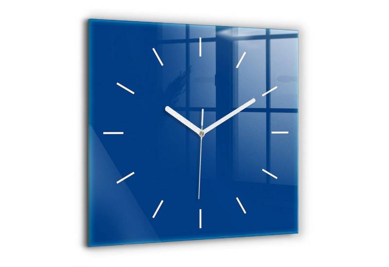 Tulup Wanduhr Wanduhr Modernistische Glaswanduhr 60x60cm Uhr aus gehärtetem Glas von Tulup