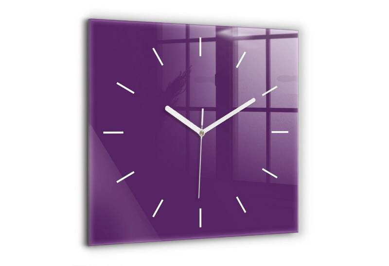 Tulup Wanduhr Wanduhr Modernistische Glaswanduhr 60x60cm Uhr aus gehärtetem Glas von Tulup