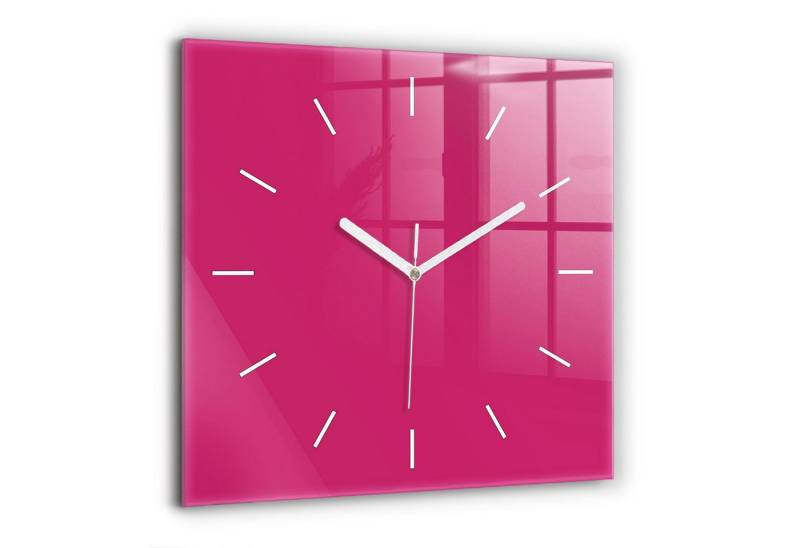 Tulup Wanduhr Wanduhr Modernistische Glaswanduhr 60x60cm Uhr aus gehärtetem Glas von Tulup