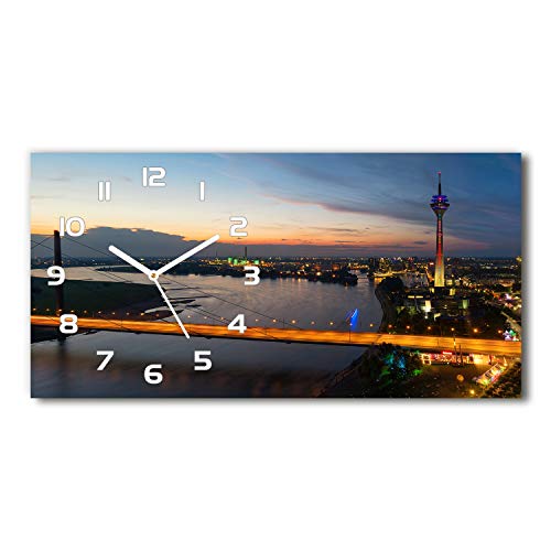 Tulup Wanduhr aus Glas 60x30 cm Glas Uhr Bild Glasuhr Gehärtetes Glas Küchenuhren - weiße Zeiger - Düsseldorf Deutschland Tulup Wanduhr aus Glas 60x30 cm Glas Uhr Bild Glasuhr Gehärtetes Glas Küchenuhren - weiße Zeiger - Düsseldorf Deutschland von Tulup