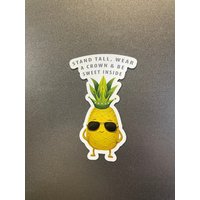Ananas Magnet - Küchendekor Geschenk Für Ernährungswissenschaftler Inspirierender Dekorativer Kühlschrank Dekor Geschenkidee von Tumblebugdesigns