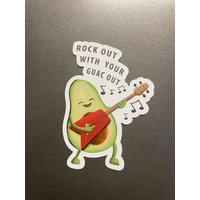 Rock Out Mit You're Guac Magnet - Kühlschrankmagnet Küchendekor Papa Witz Essen Wortspiel Dekorativer von Tumblebugdesigns