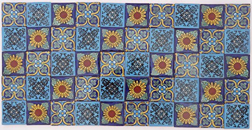 Eine Packung von 50 mexikanischen handgemachten Talavera, 5 cm Fliesen Eine Packung von 50 mexikanischen handgemachten Talavera, 5 cm Fliesen von Tumia LAC