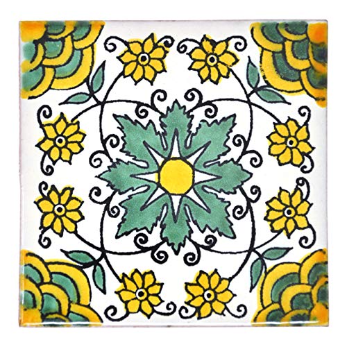 Mexikanischen handgemachten Talavera, 10.5cm Fliesen - Einzelfliese von Tumia LAC