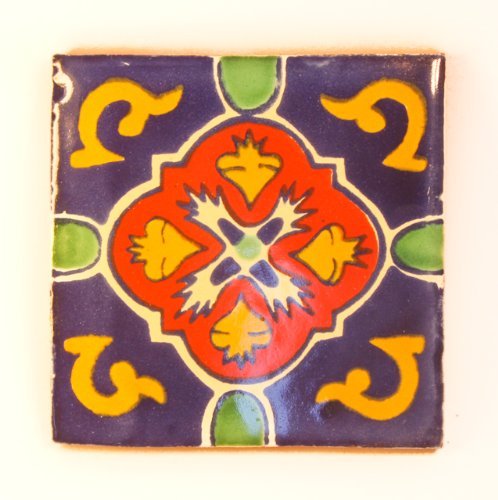 Mexikanischen handgemachten Talavera, 10.5cm Fliesen - Einzelfliese von Tumia LAC