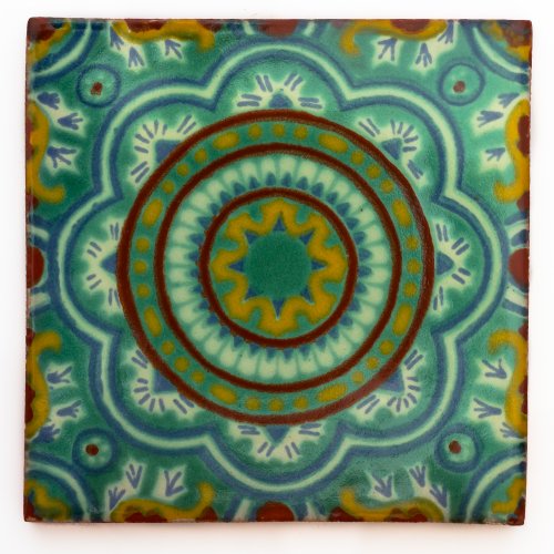 Mexikanischen handgemachten Talavera, 5cm Fliesen - Eine Packung von 10 Mexikanischen handgemachten Talavera, 5cm Fliesen - Eine Packung von 10 von Tumia LAC