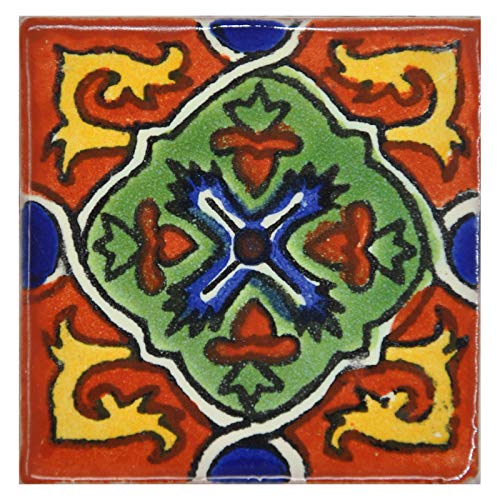 Mexikanischen handgemachten Talavera, 5cm Fliesen - Eine Packung von 10 von Tumia LAC