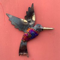 Hängedekoration Kolibri Aus Recyceltem Metall - Mittel von TumiaLAC