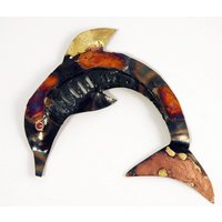 Recyceltem Metall Delphin Hängende Dekoration - 17cm von TumiaLAC
