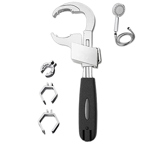 2 Klempnerschlüssel | Badezimmerschlüssel mit kurzem Griff aus Aluminiumlegierung - Multifunktionaler verstellbarer Schraubenschlüssel Krannschlüssel Breite Öffnungsschlüssel Badezimmer Handwerkzeug 2 Klempnerschlüssel | Badezimmerschlüssel mit kurzem Griff aus Aluminiumlegierung - Multifunktionaler verstellbarer Schraubenschlüssel Krannschlüssel Breite Öffnungsschlüssel Badezimmer Handwerkzeug von Tumotsit