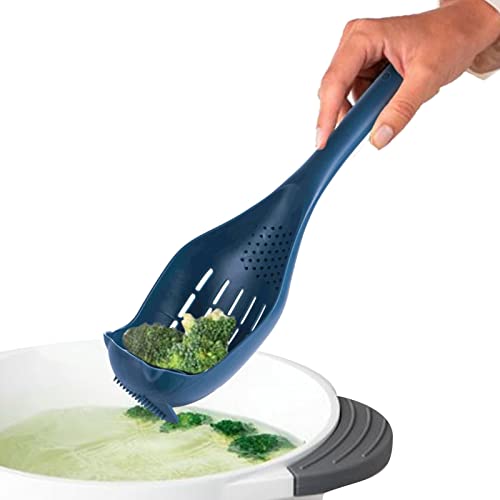 Mahllöffel - Multifunktionslöffel mit Loch | Servierlöffel Maischenlöffel mit ergonomischem langem Griff Hängendes Ingwermahlloch Knoblauch Lo Mein Knödel von Tumotsit