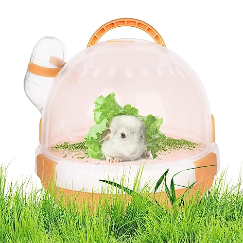 Reise-Hamsterkäfig | Igel-Tragetasche mit Wasserflasche | Igel-Tragetasche für Kleintiere, tragbarer Haustierkäfig für Rennmäuse, Miniatur-Hamster, Igel Tumotsit von Tumotsit