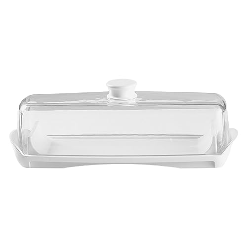 Butter | Rechteckiger Butterbehälter für Arbeitsplatte – rechteckiger Ständer für Theken, traditionelles Küchenzubehör von Tumotsit