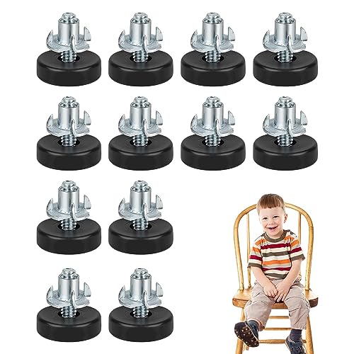 Tischbeine - Schrauben Sie die Möbelbeine - Tisch Schrank Bank Arbeit langlebig rutschfest mit Gummipads für Holzboden von Tumotsit