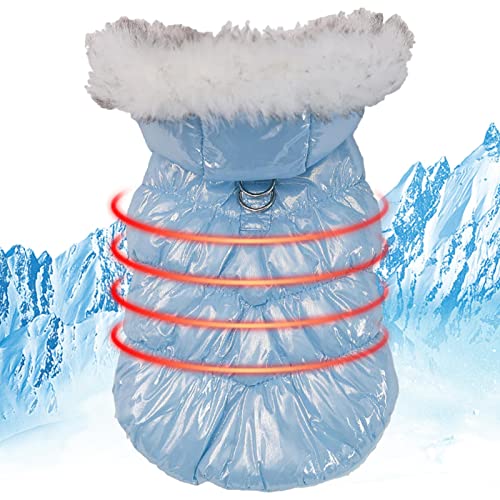 Wintermantel für Hunde, leichte Winterjacke für das kalte Wetter Haustiere weich Fleece warme Kleidung für kleine bis mittlere Katze von Tumotsit