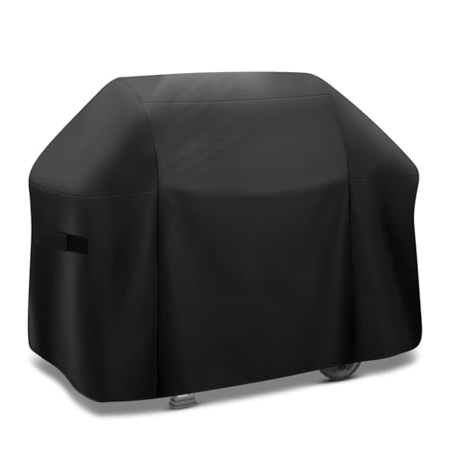 Tunansx Grillabdeckung Wetterfest, Grill Abdeckung für Weber Genesis 400 Serie 4 Brenner Gas Grill für Weber Genesis E435, E410, E440 Heavy Duty Oxford-Tuch, 165 cm x 63 cm x 113 cm von Tunansx
