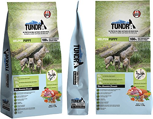 Tundra Hundefutter Puppy mit Pute - getreidefrei (11,34kg) von Tundra
