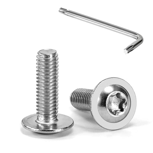 Tunejoy 20 Stück M5 x 16 mm Linsenkopfschrauben mit Flansch Trox Linsenkopfschraube Innensechskant Edelstahl A2 V2A Flanschschrauben Vollgewinde mit T25 Inbusschlüssel Tunejoy 20 Stück M5 x 16 mm Linsenkopfschrauben mit Flansch Trox Linsenkopfschraube Innensechskant Edelstahl A2 V2A Flanschschrauben Vollgewinde mit T25 Inbusschlüssel von Tunejoy