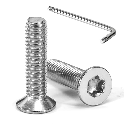 Tunejoy 20 Stück Senkkopfschrauben Torx M6 x 25 mm Senkschrauben Edelstahl A2 V2A Maschinenschrauben Senkkopf Innensechskant Vollgewinde mit T30 Inbusschlüssel Tunejoy 20 Stück Senkkopfschrauben Torx M6 x 25 mm Senkschrauben Edelstahl A2 V2A Maschinenschrauben Senkkopf Innensechskant Vollgewinde mit T30 Inbusschlüssel von Tunejoy
