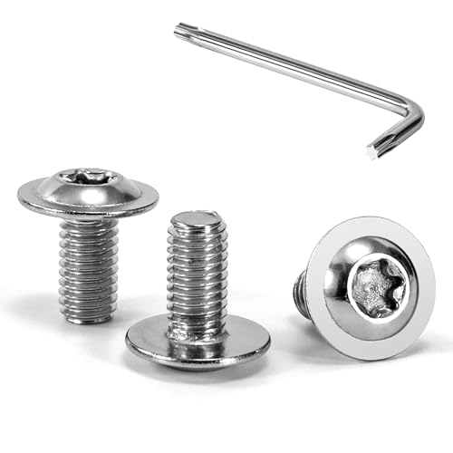 Tunejoy 30 Stück M5 x 10 mm Linsenkopfschrauben mit Flansch Trox Linsenkopfschraube Innensechskant Edelstahl A2 V2A Flanschschrauben Vollgewinde mit T25 Inbusschlüssel Tunejoy 30 Stück M5 x 10 mm Linsenkopfschrauben mit Flansch Trox Linsenkopfschraube Innensechskant Edelstahl A2 V2A Flanschschrauben Vollgewinde mit T25 Inbusschlüssel von Tunejoy