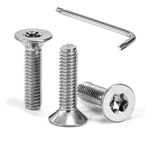 Tunejoy 30 Stück Senkkopfschrauben Torx M4 x 16 mm Senkschrauben Edelstahl A2 V2A Maschinenschrauben Senkkopf Innensechskant Vollgewinde mit T20 Inbusschlüssel Tunejoy 30 Stück Senkkopfschrauben Torx M4 x 16 mm Senkschrauben Edelstahl A2 V2A Maschinenschrauben Senkkopf Innensechskant Vollgewinde mit T20 Inbusschlüssel von Tunejoy