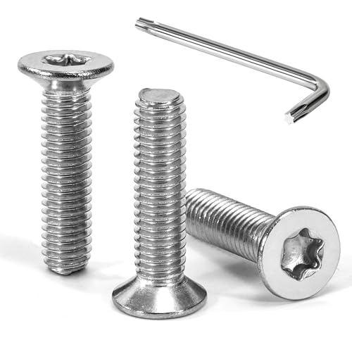 Tunejoy 30 Stück Senkkopfschrauben Torx M6 x 25 mm Senkschrauben Edelstahl A2 V2A Maschinenschrauben Senkkopf Innensechskant Vollgewinde mit T30 Inbusschlüssel Tunejoy 30 Stück Senkkopfschrauben Torx M6 x 25 mm Senkschrauben Edelstahl A2 V2A Maschinenschrauben Senkkopf Innensechskant Vollgewinde mit T30 Inbusschlüssel von Tunejoy