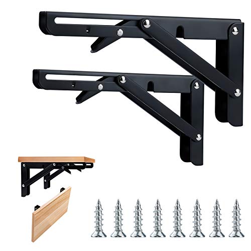 Tunejoy Klappkonsole Schwerlast Metall Klappbar Regalkonsole für Bücher Wohnzimmer Büro Küchen Tragkraft Schwarz 50KG 20CM 2 Stück Tunejoy Klappkonsole Schwerlast Metall Klappbar Regalkonsole für Bücher Wohnzimmer Büro Küchen Tragkraft Schwarz 50KG 20CM 2 Stück von Tunejoy