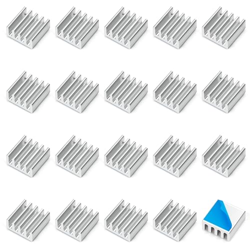 Tunejoy Kühlkörper Aluminium Heatsink mit Thermoklebeband für PC Laptop Transistor Halbleiter Elektronischer Komponenten 9x9x4 mm 20 Stück Tunejoy Kühlkörper Aluminium Heatsink mit Thermoklebeband für PC Laptop Transistor Halbleiter Elektronischer Komponenten 9x9x4 mm 20 Stück von Tunejoy